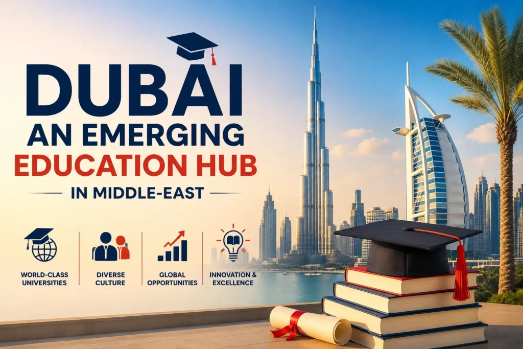 Dubai emerging as an education hub in the Middle East with world-class universities and global study opportunities
