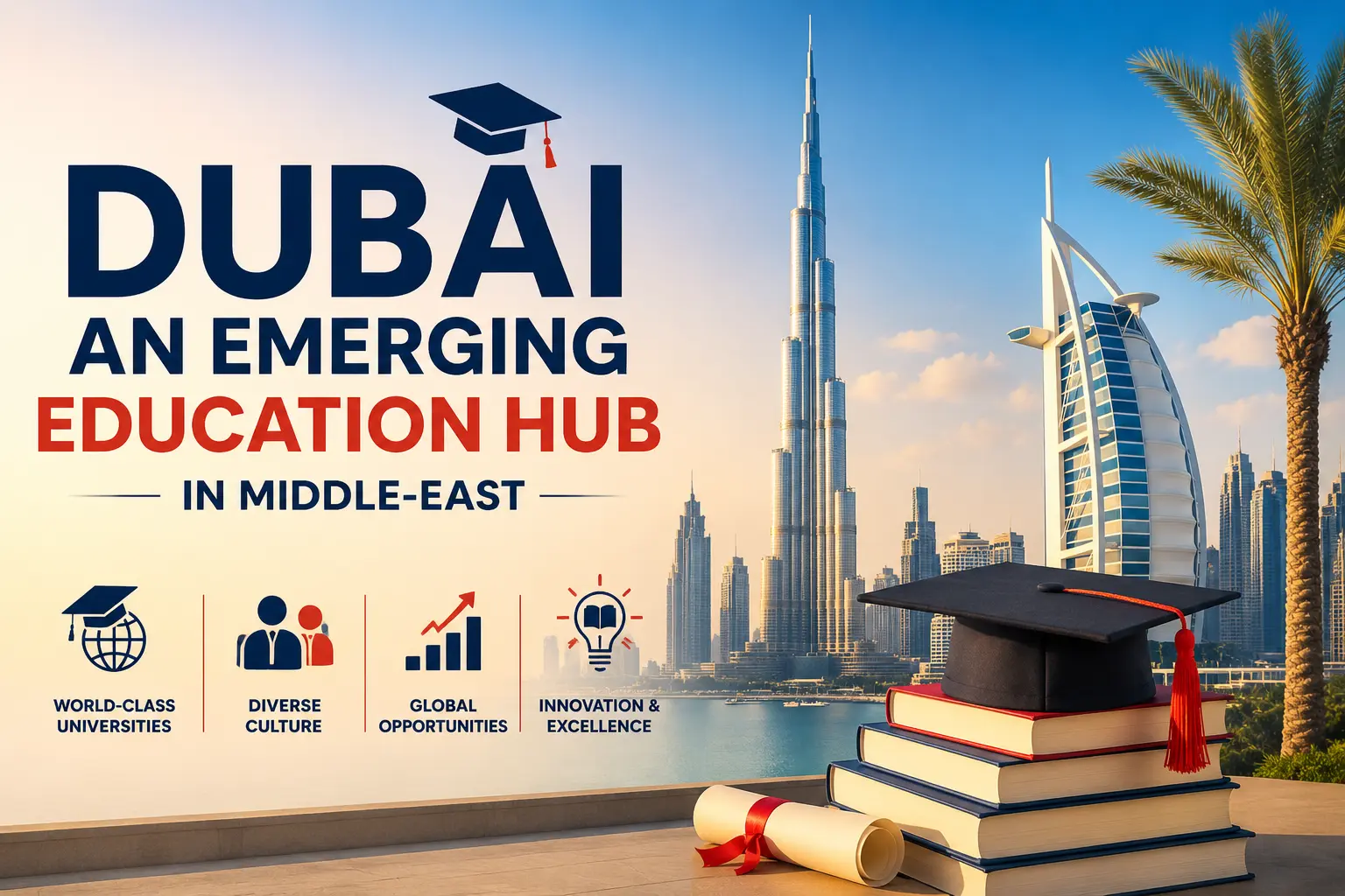 Dubai emerging as an education hub in the Middle East with world-class universities and global study opportunities