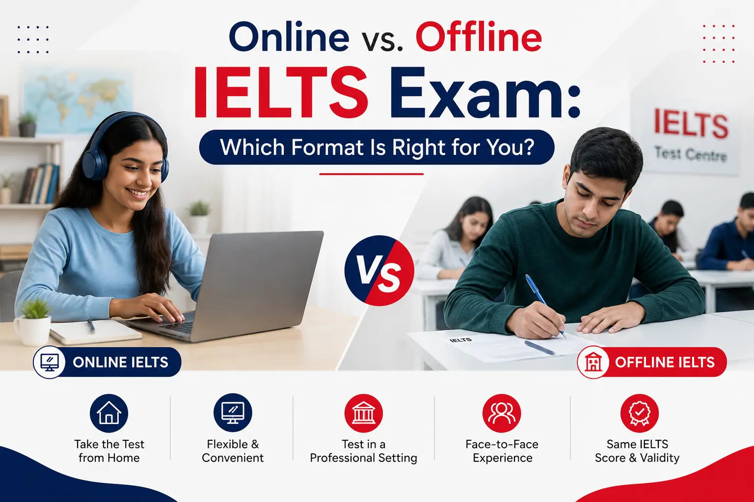 Online vs Offline IELTS Exam - Which Format Is Right for You?