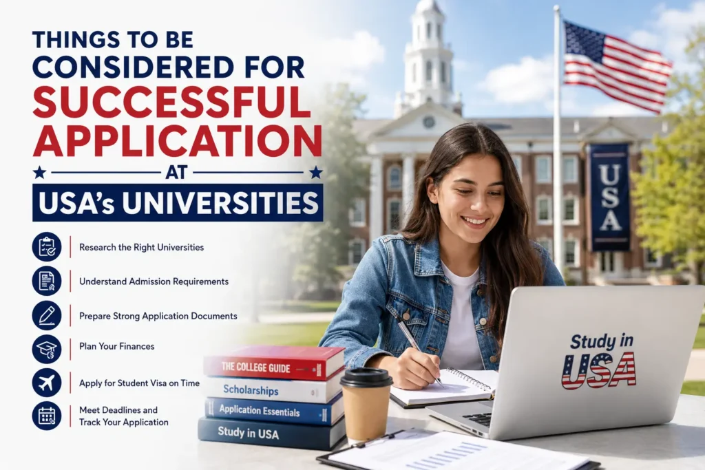 Things To Be Considered For Successful Application At USA Universities