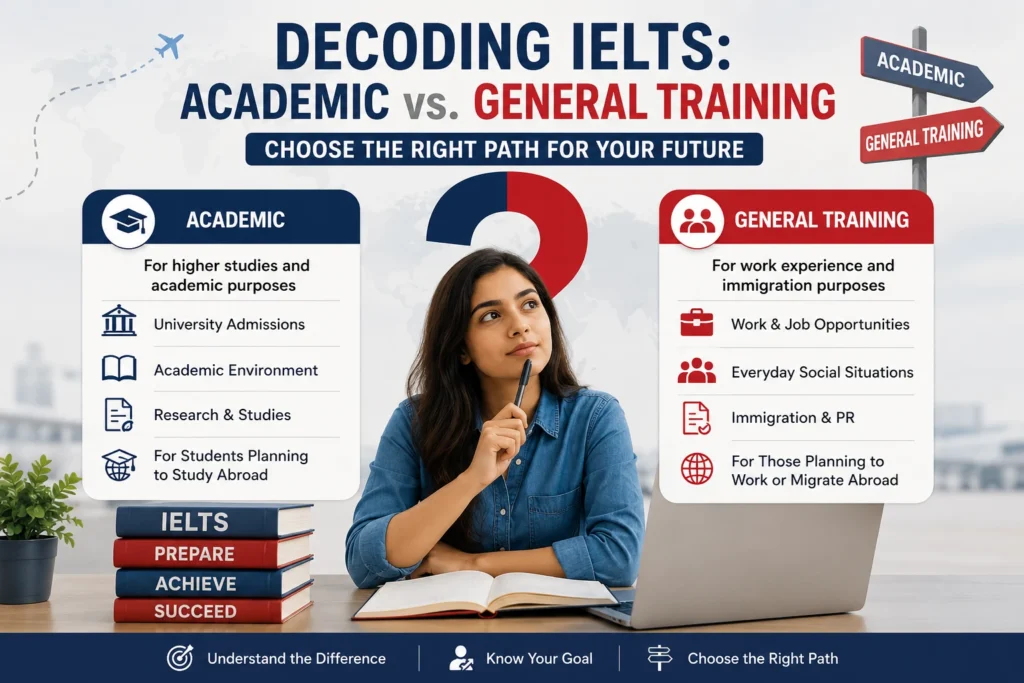 Decoding IELTS: Academic vs. General Training – Choosing the Right Path for Study, Work, or Migration