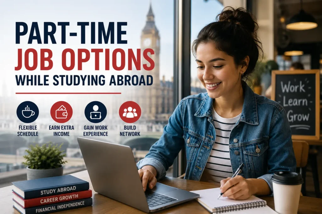 Part-Time Job Options While Studying Abroad – International Student Working on a Laptop