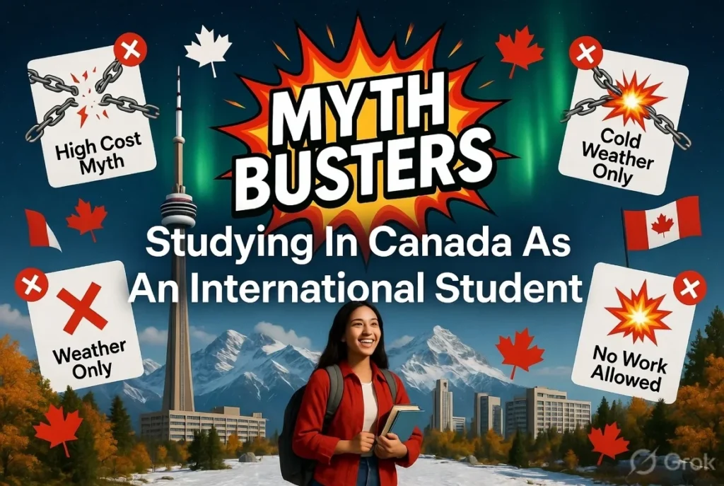 Myth Busters: Studying in Canada as an International Student - Busting common myths about cost, weather, and opportunities for international students in Canada