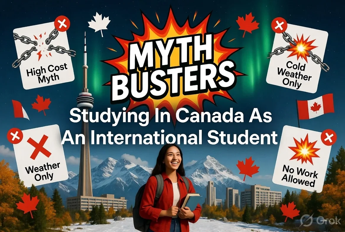 Myth Busters: Studying in Canada as an International Student - Busting common myths about cost, weather, and opportunities for international students in Canada
