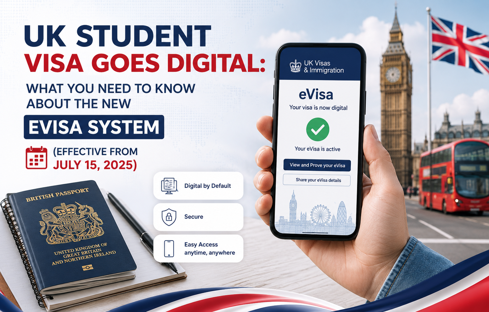 UK Student Visa Goes Digital – New eVisa System Effective from July 15, 2025