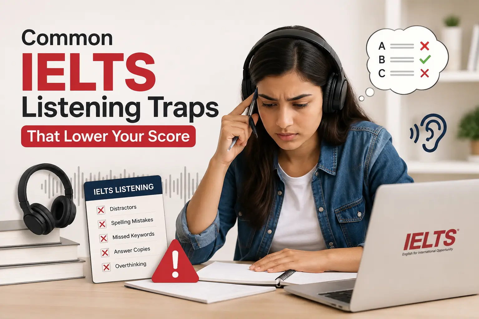 Common IELTS Listening Traps That Lower Your Score