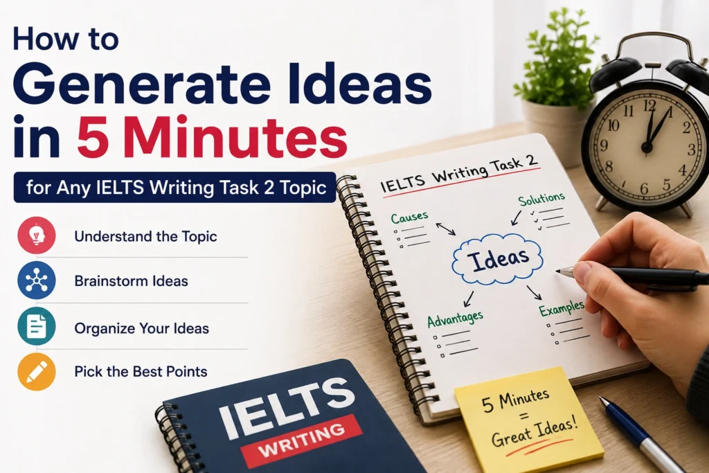 How to Generate Ideas in 5 Minutes for Any IELTS Writing Task 2 Topic