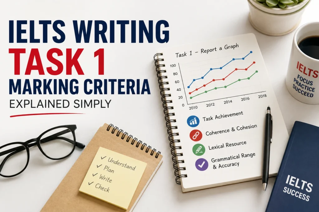 IELTS Writing Task 1 marking criteria explained simply