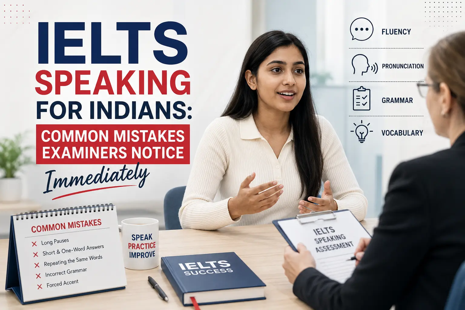 IELTS Speaking for Indians: Common Mistakes Examiners NoticeImmediately