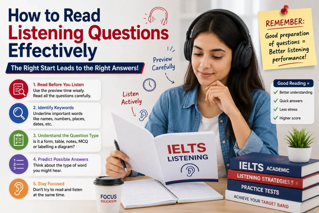 How to Read Listening Questions Effectively