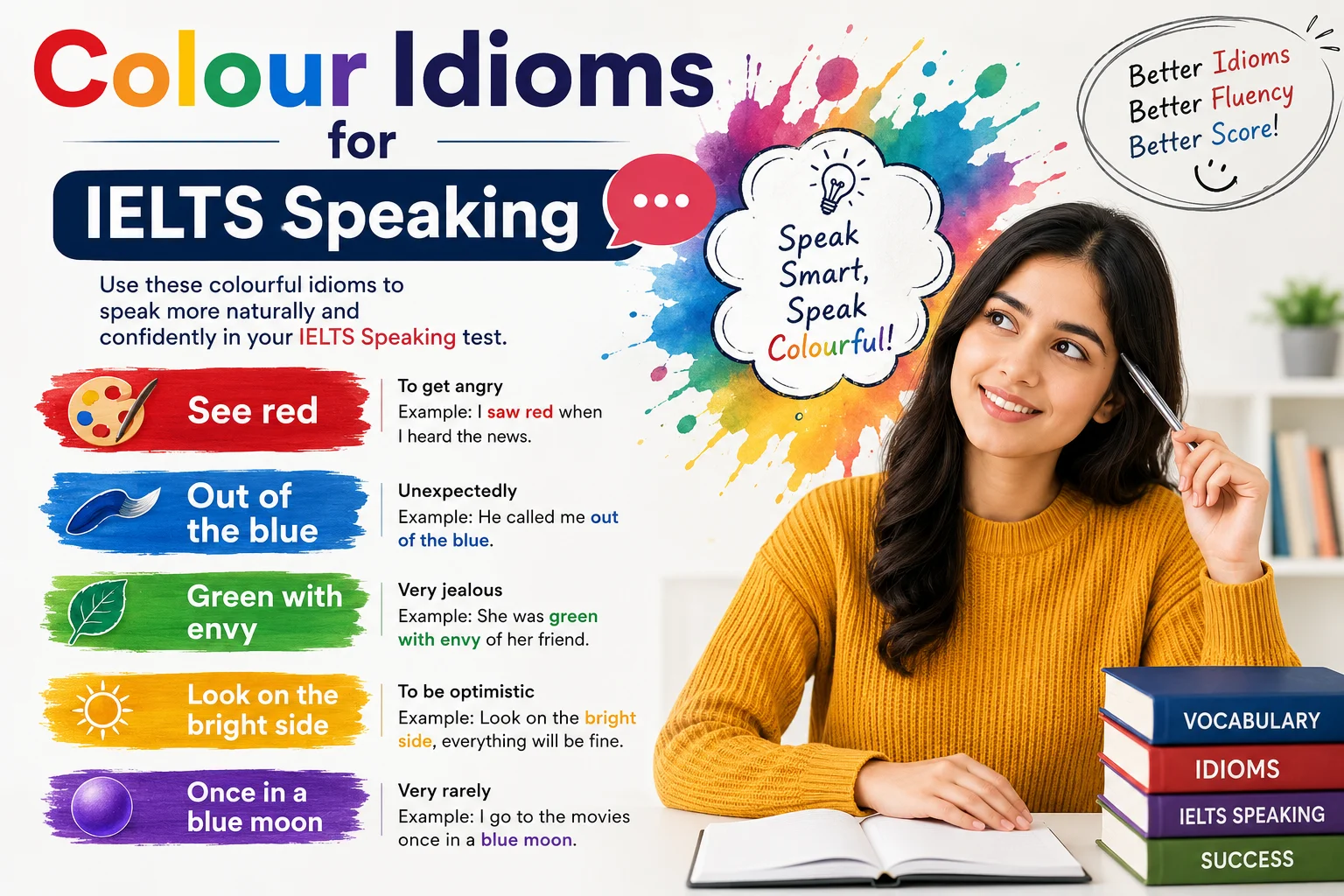 Colour Idioms for IELTS Speaking