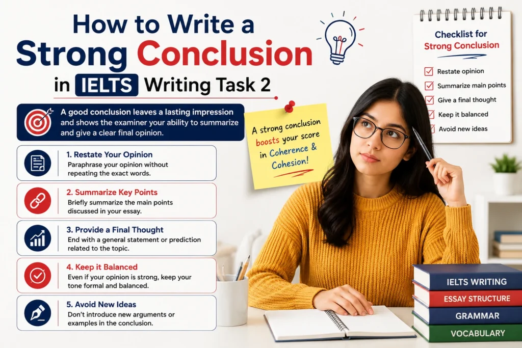 How to Write a Strong Conclusion in IELTS Writing Task 2