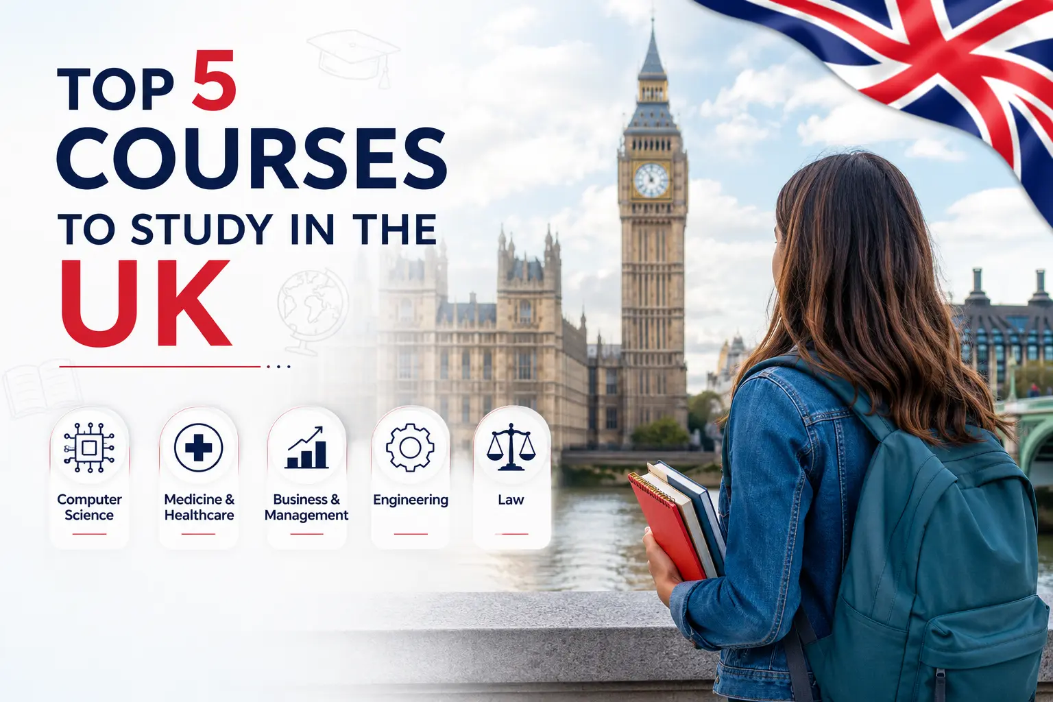 Top 5 Courses to Study in the UK