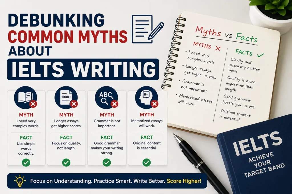 Debunking common myths about IELTS Writing