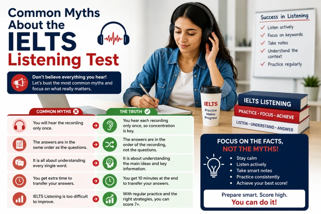 Common myths about the IELTS Listening Test and the truth behind them