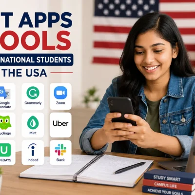 Best Apps and Tools for International Students in the USA using productivity, study, navigation, and communication apps