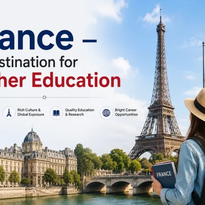 France – A Destination for Higher Education featuring the Eiffel Tower and study abroad opportunities in France
