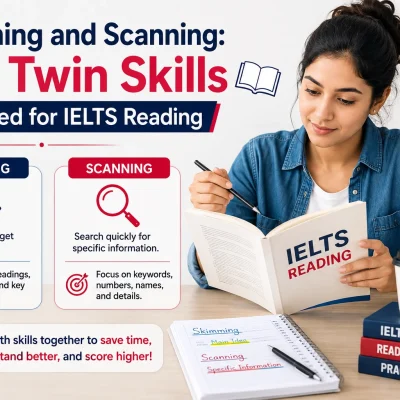 Skimming and Scanning: The Twin Skills You Need for IELTS Reading