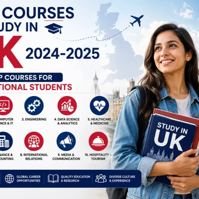 Best courses to study in the UK 2024–2025 for international students featuring top UK universities and career-focused degree programs.