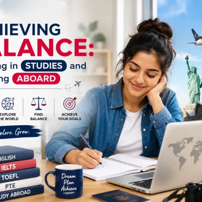 Achieving Balance: Student studying while preparing for study abroad and English language proficiency exams