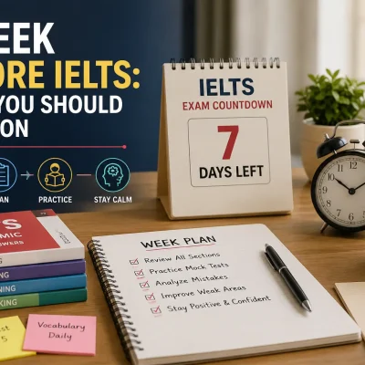 A Week Before IELTS: What You Should Focus On