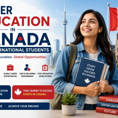 Professional featured image highlighting higher education opportunities for international students in Canada.