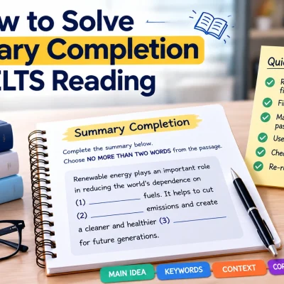 How to solve Summary Completion in IELTS Reading