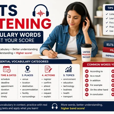 IELTS Listening Vocabulary Words to Boost Your Score