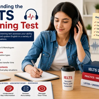 Understanding the IELTS Listening Test with listening strategies and exam preparation